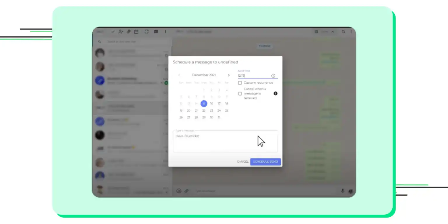WhatsApp Messages Scheduling