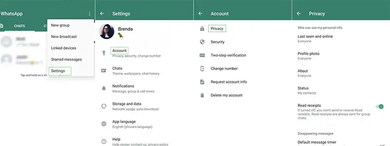 WhatsApp Privacy Settings